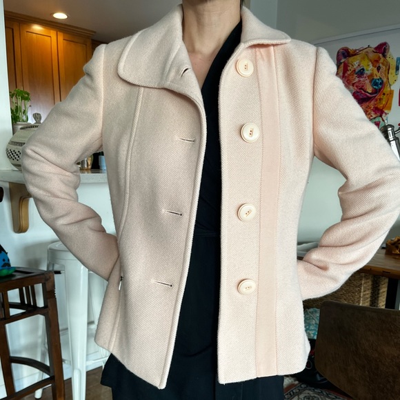 Wool & silk, lined, vintage coat by Carlisle - Picture 8 of 10